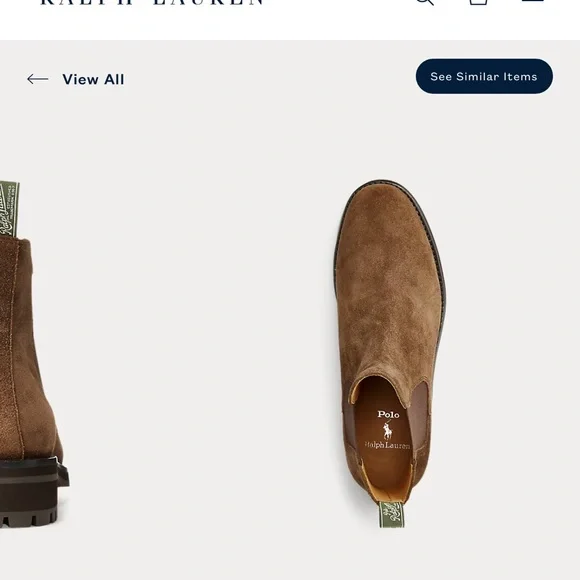 Polo Ralph Lauren Bryson Suede Chelsea Boot Size 13 Men - Picture 8 of 11